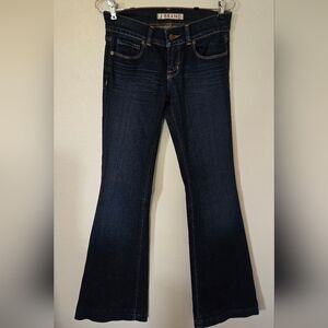J Brand Flare Dark Wash Low Rise Jeans Size 26